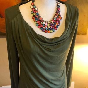 👑Lord&Taylor🔥Sexy draping top